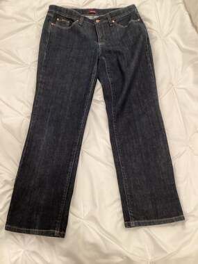 Cambio Norah Slim Dark Wash Stretch Denim Jeans